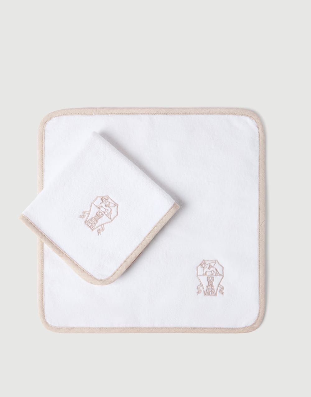 Terrycloth hand towels White Lifestyle - Brunello Cucinelli