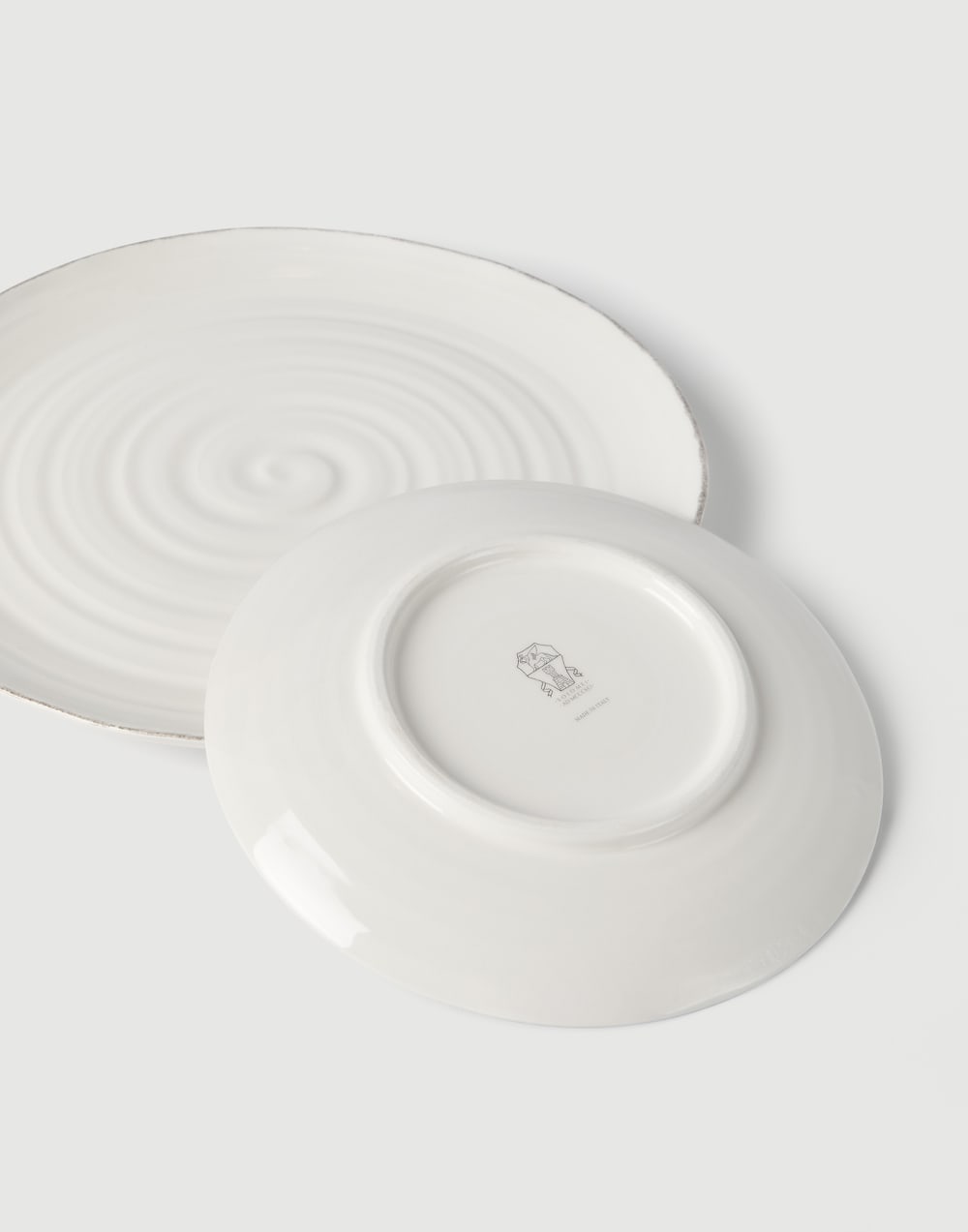 Plate set Milk Lifestyle - Brunello Cucinelli
