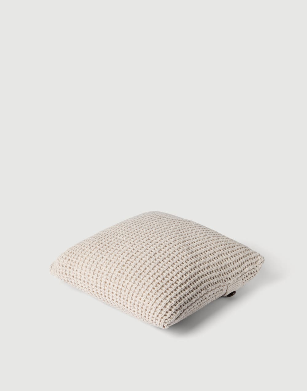 Net knit cushion Oat Lifestyle - Brunello Cucinelli