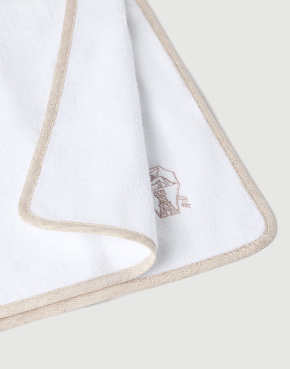Terrycloth hand towels White Lifestyle - Brunello Cucinelli