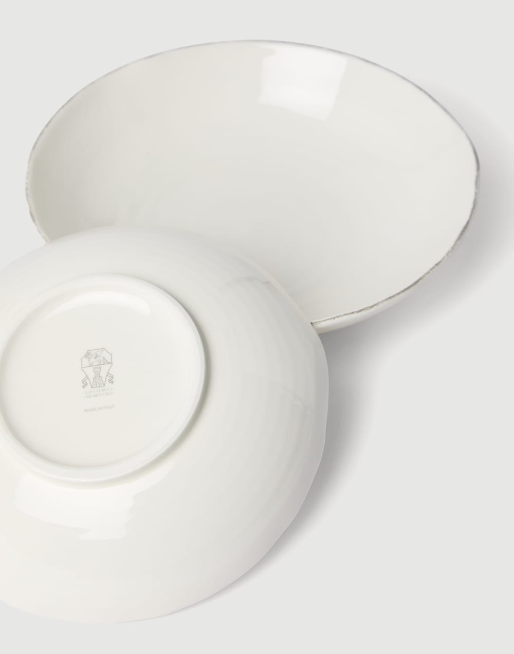 Set of deep plates Milk Lifestyle - Brunello Cucinelli