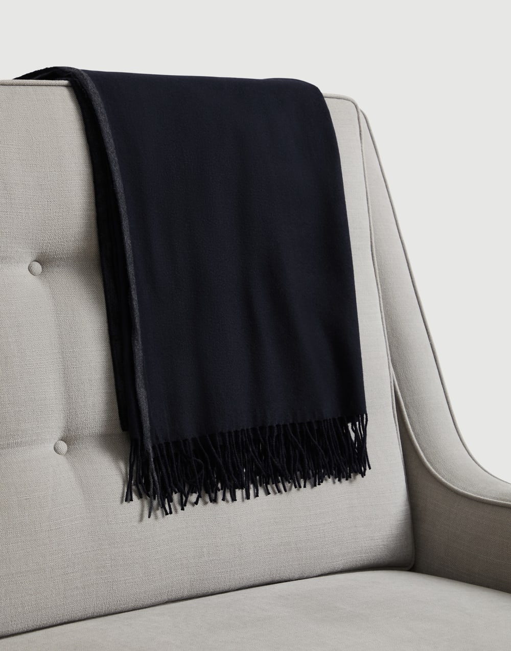 Cashmere throw Blue Lifestyle - Brunello Cucinelli