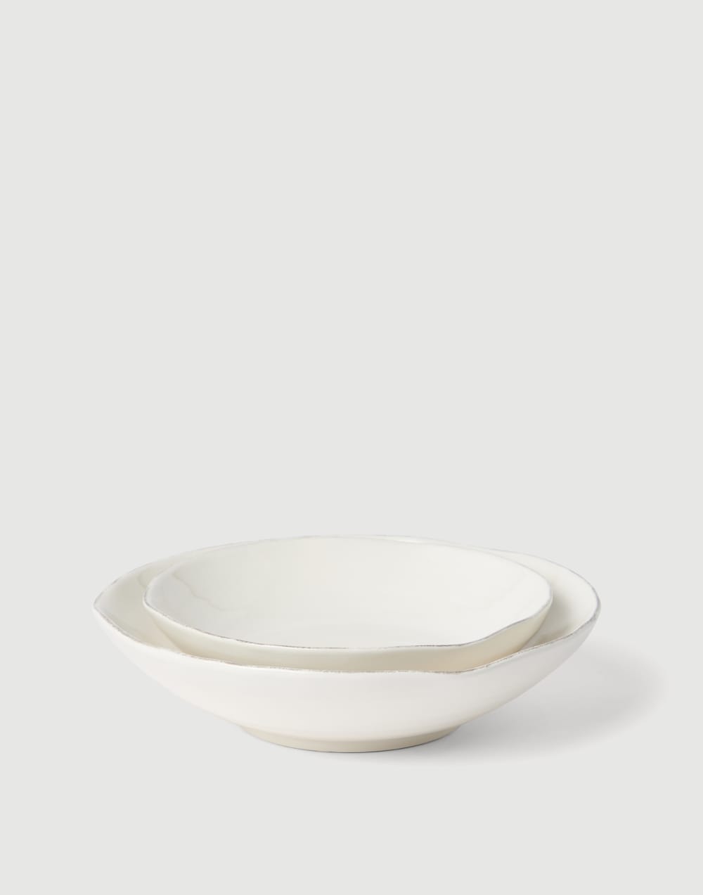 Set of deep plates Milk Lifestyle - Brunello Cucinelli
