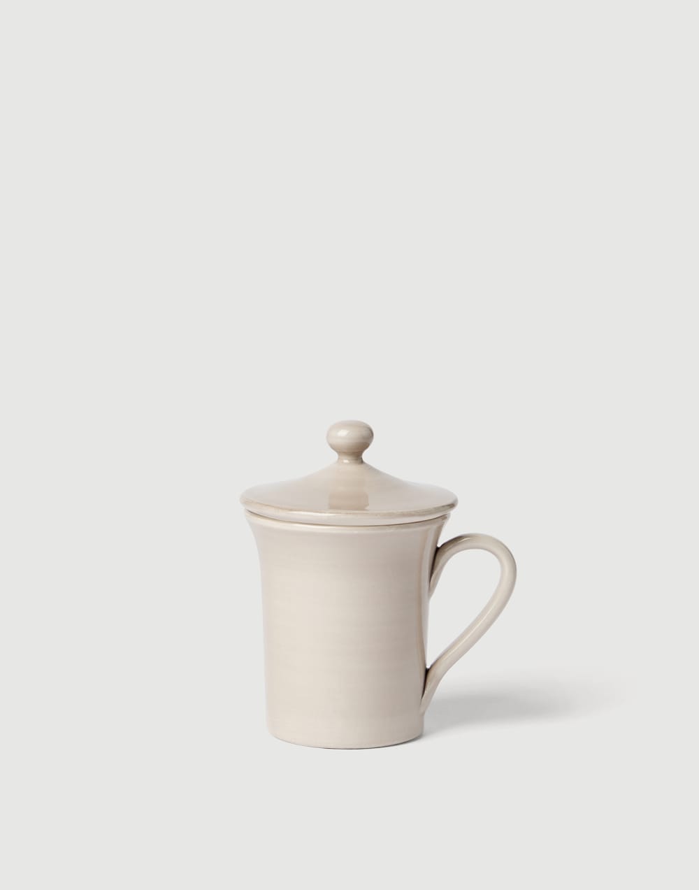 Ceramic mug with lid Brown Lifestyle - Brunello Cucinelli