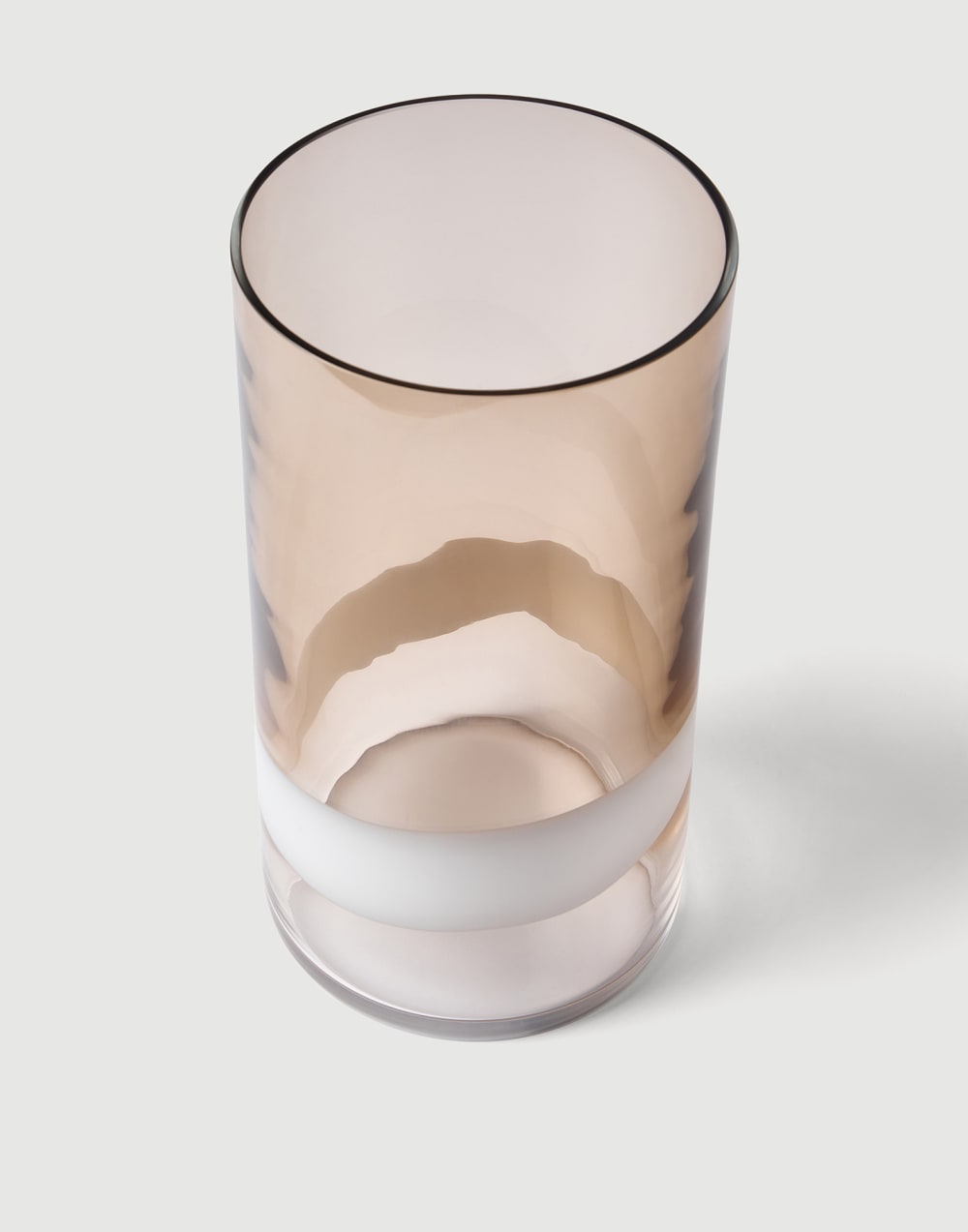 Murano glass striped vase Natural Lifestyle - Brunello Cucinelli