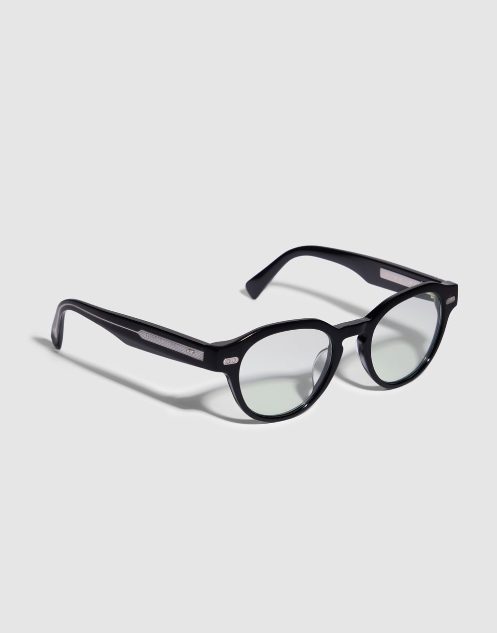 Panto acetate aperitif frame Black Eyewear - Brunello Cucinelli