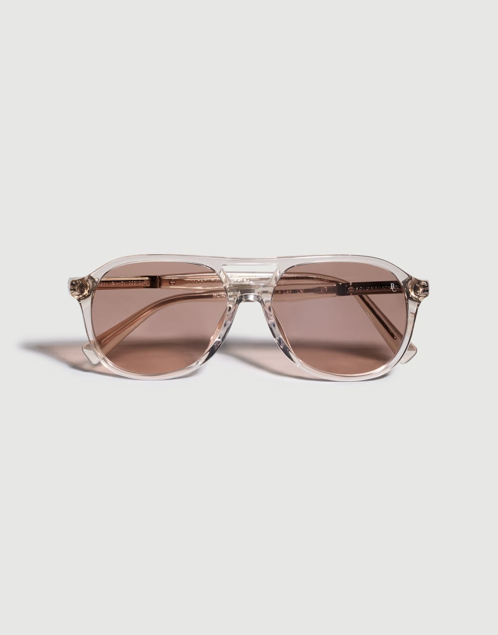 Acetate aviator sunglasses Peach Pink Eyewear - Brunello Cucinelli