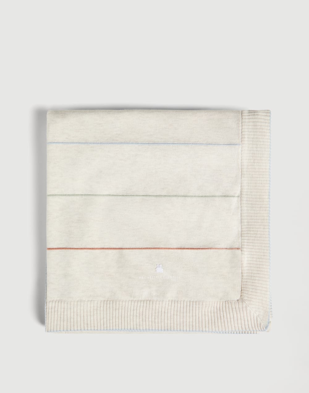 Bernie Baby striped blanket Panama Baby - Brunello Cucinelli