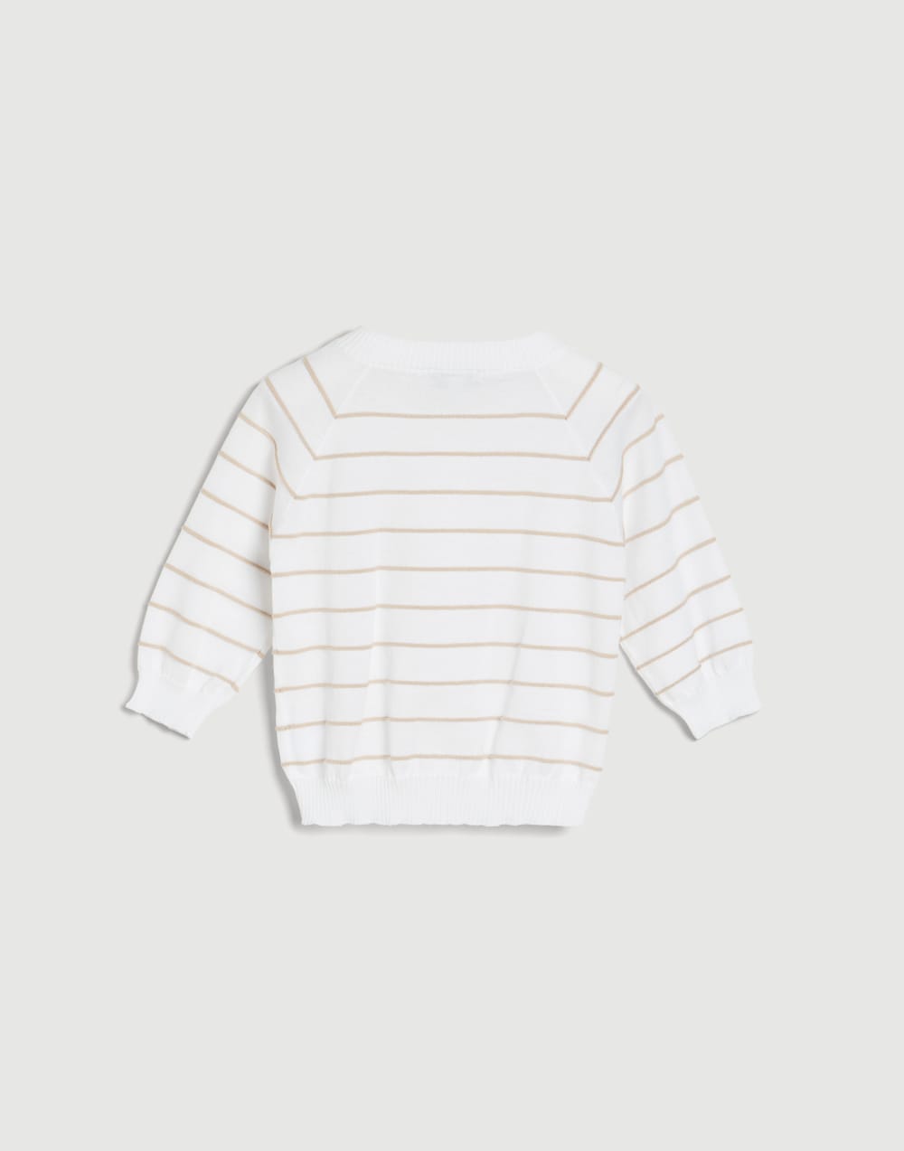 Bernie Baby striped cardigan Panama Baby - Brunello Cucinelli
