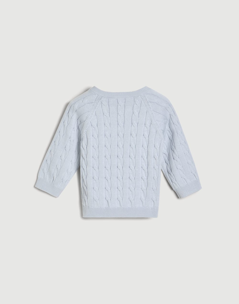 Cotton cable knit Baby Bernie sweater Panama Baby - Brunello Cucinelli