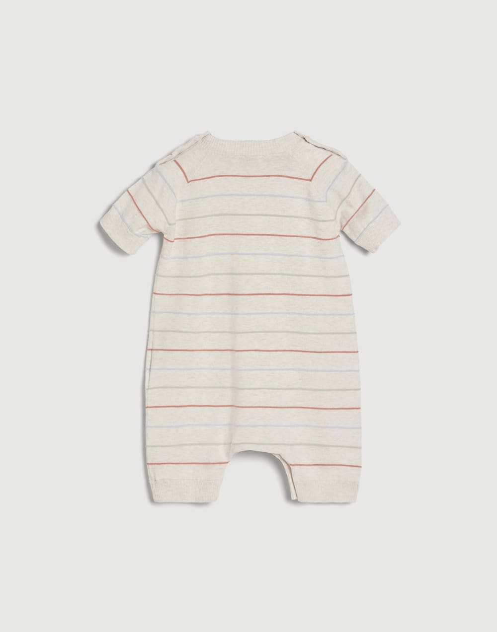 伯尼小熊幼童棉针织连体裤 燕麦色 幼童 - Brunello Cucinelli