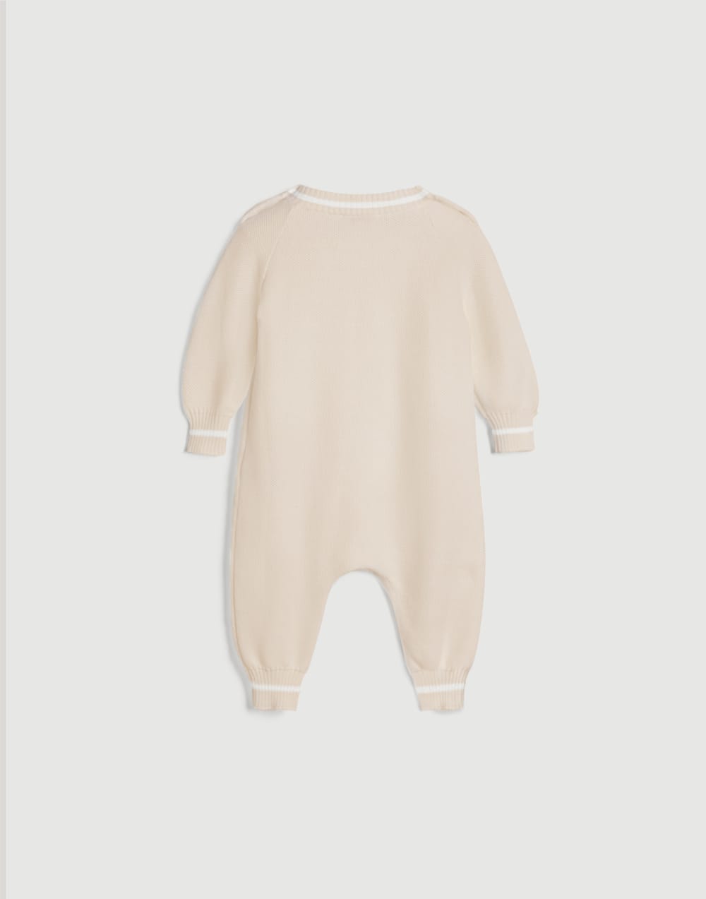 伯尼小熊幼童棉针织连体裤 砂黄 幼童 - Brunello Cucinelli