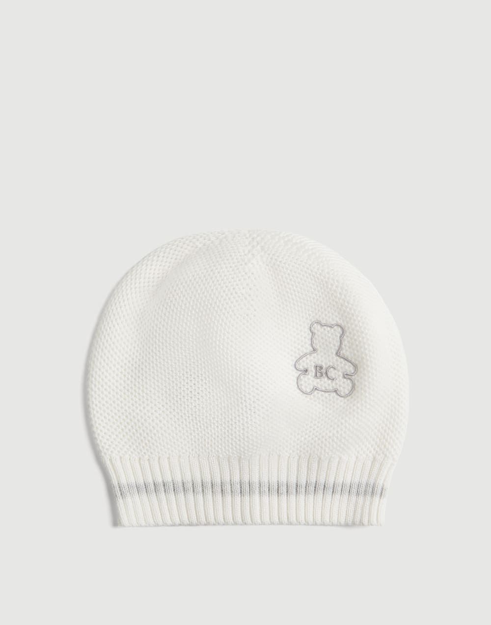 Baby Bernie knit beanie Panama Baby - Brunello Cucinelli