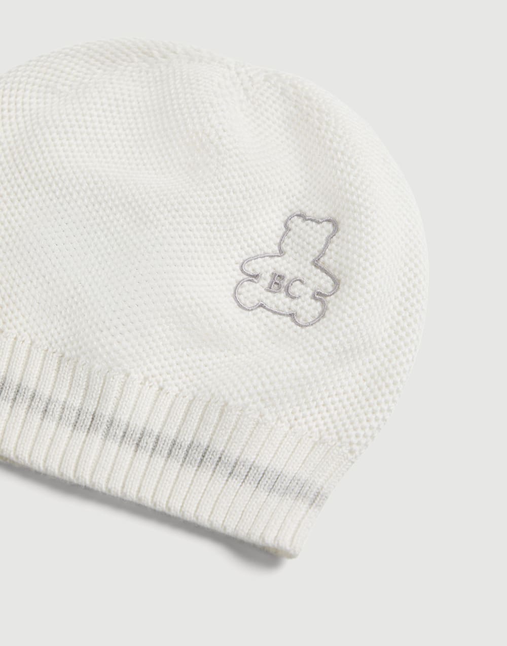 Baby Bernie knit beanie Panama Baby - Brunello Cucinelli