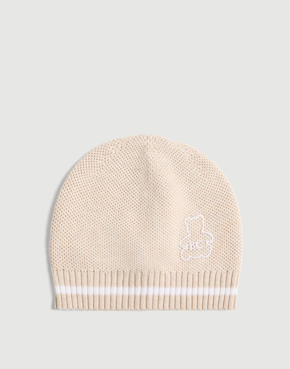 Baby Bernie knit beanie Sand Baby - Brunello Cucinelli