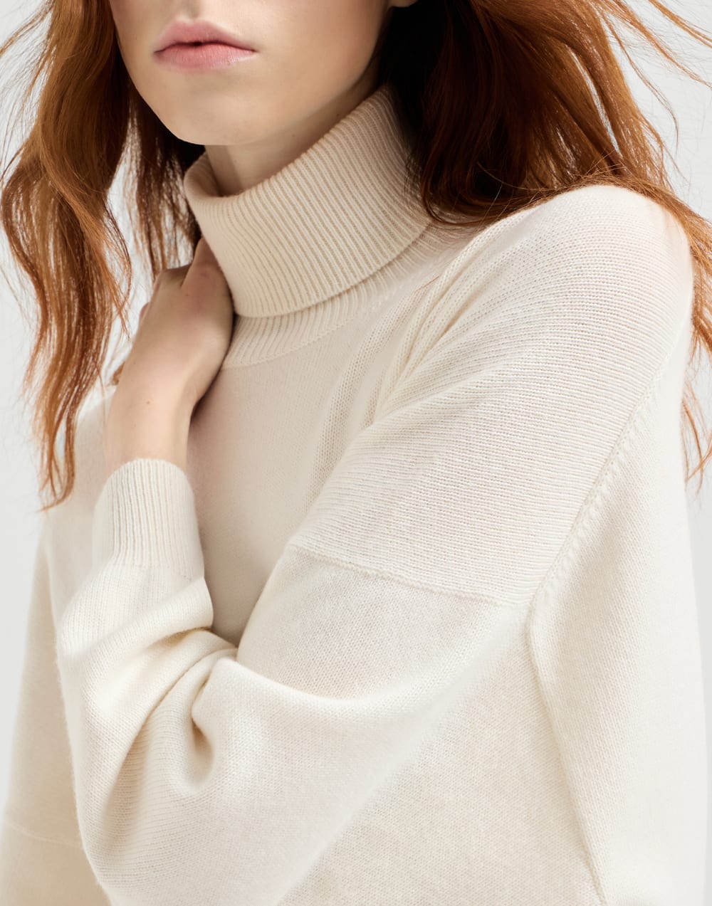 Cashmere turtleneck sweater Butter Woman - Brunello Cucinelli