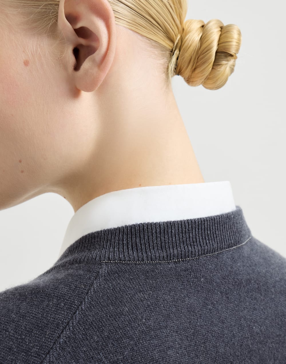 Cashmere knit vest Blue Woman - Brunello Cucinelli
