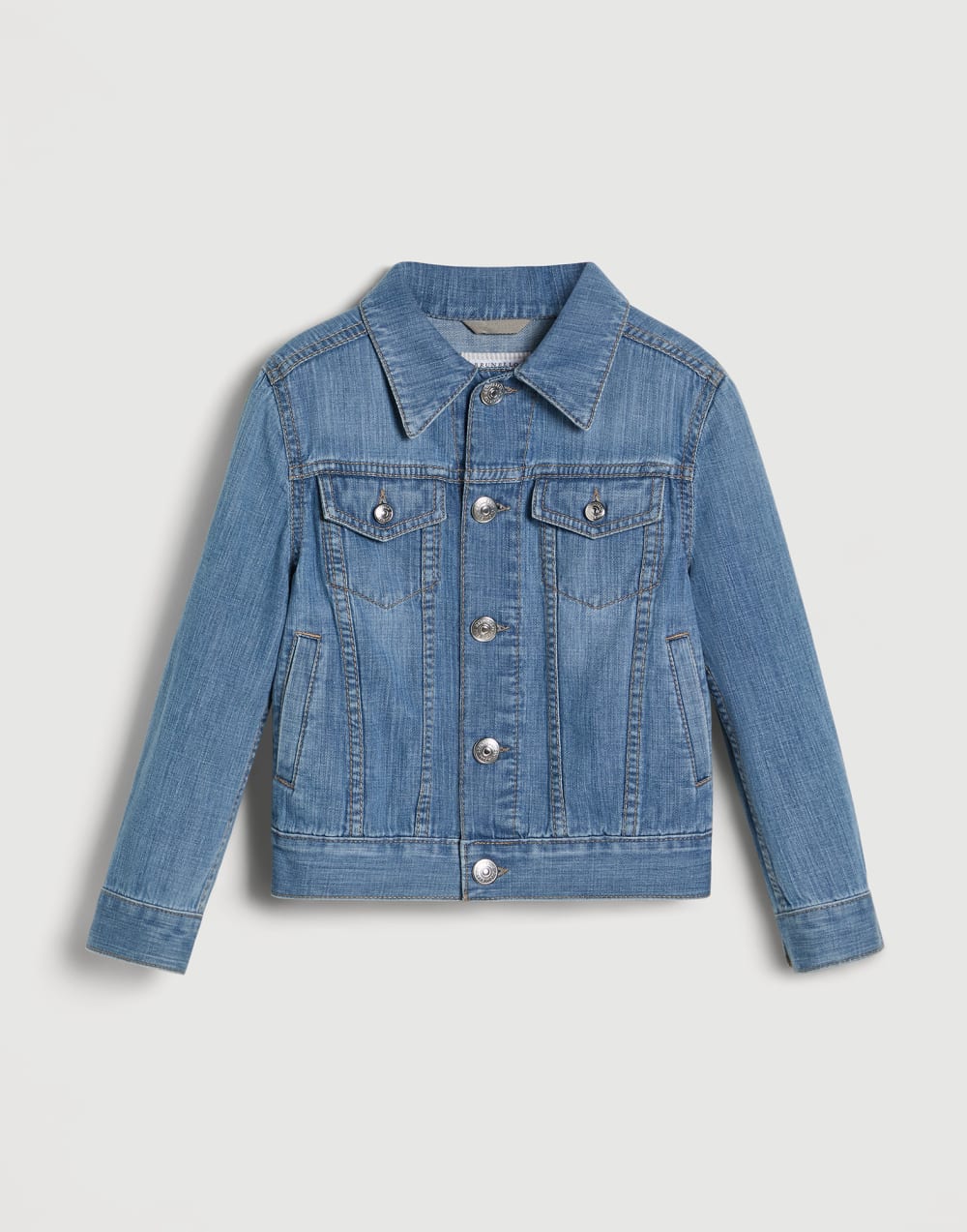 Denim four-pocket jacket Medium Denim Boys - Brunello Cucinelli