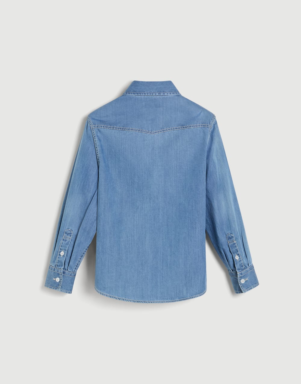 Lightweight denim shirt Light Denim Boys - Brunello Cucinelli