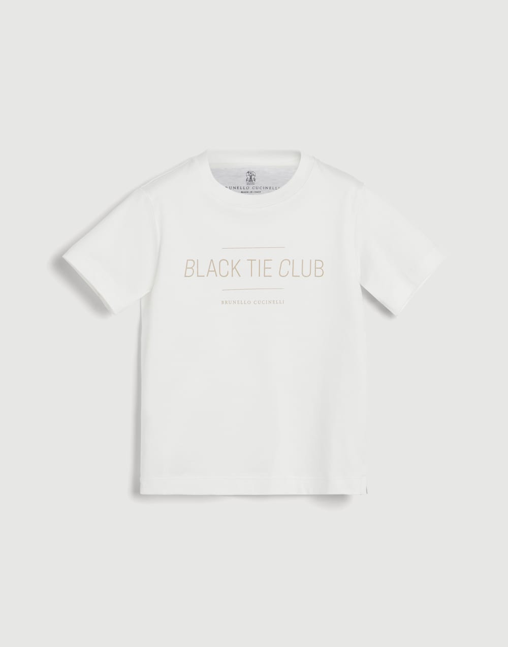 印花T恤衫 巴拿马色 男童 - Brunello Cucinelli