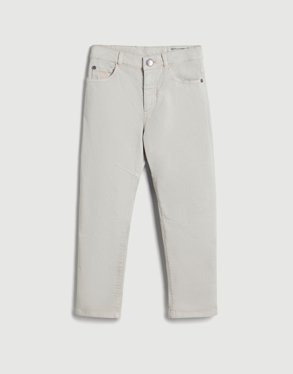 Lightweight denim trousers Light Grey Boys - Brunello Cucinelli