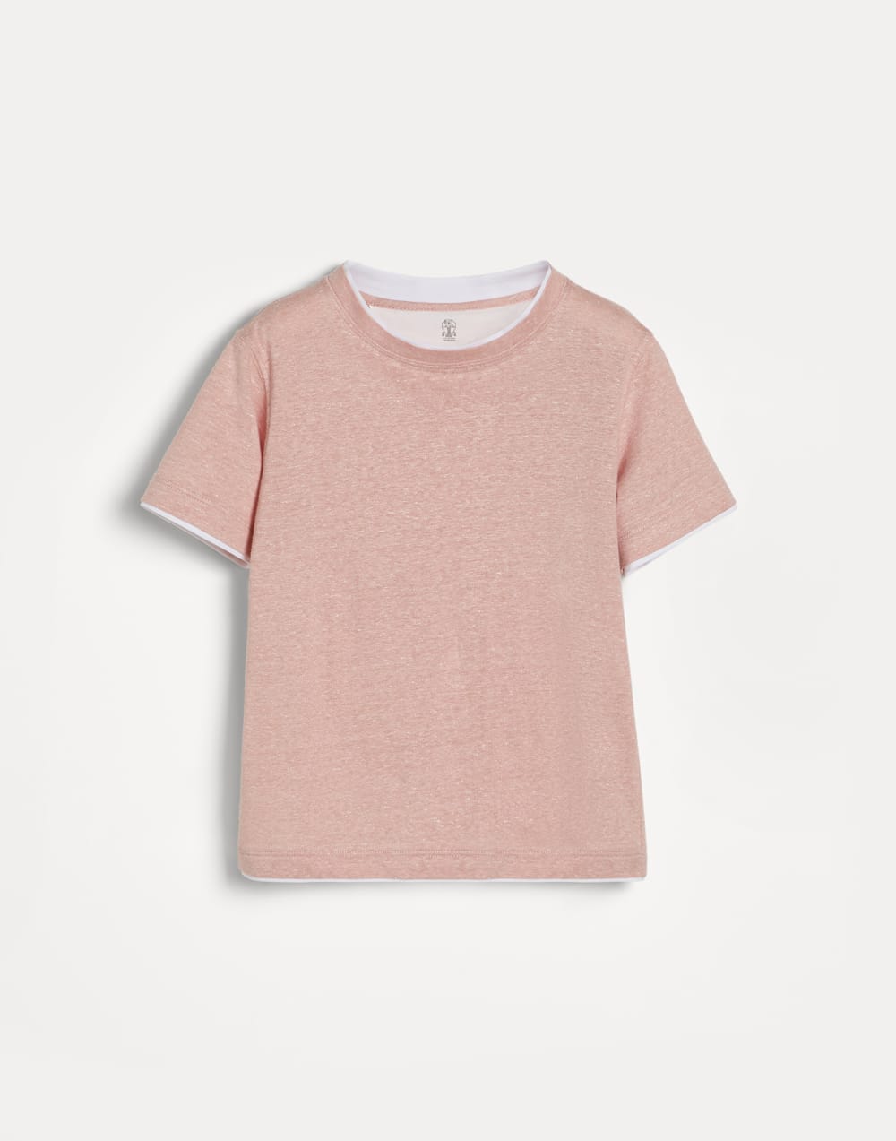 Jersey T-shirt Apricot Boys - Brunello Cucinelli