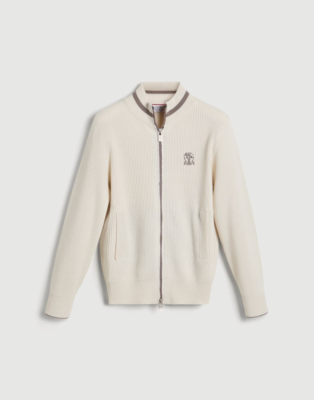 Cotton cardigan White Boys - Brunello Cucinelli