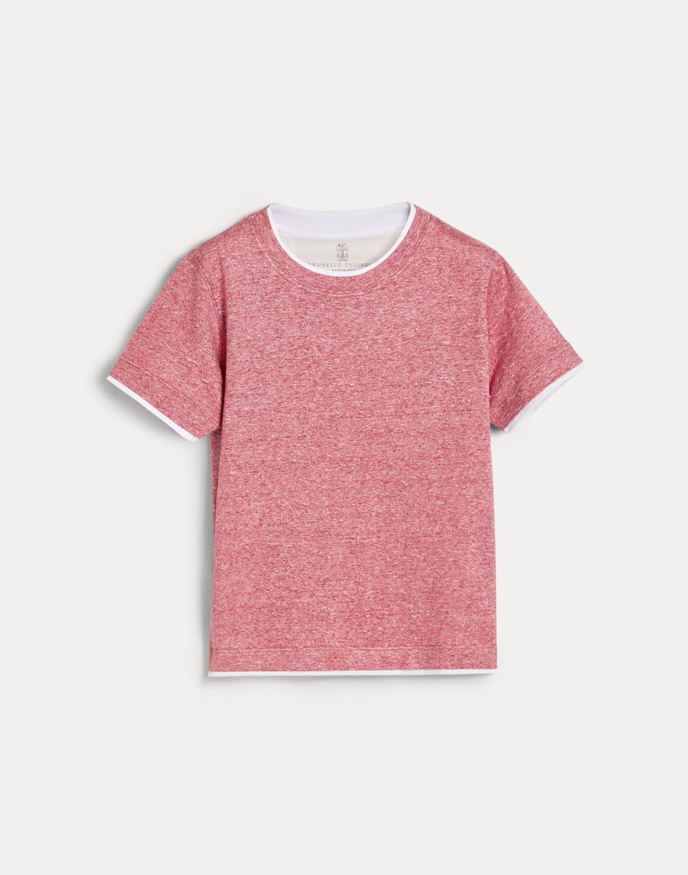 Jersey T-shirt Red Boys - Brunello Cucinelli