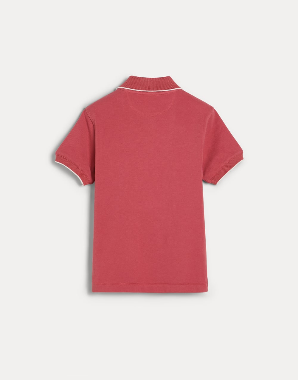 双珠地面料马球衫 草莓色 男童 - Brunello Cucinelli