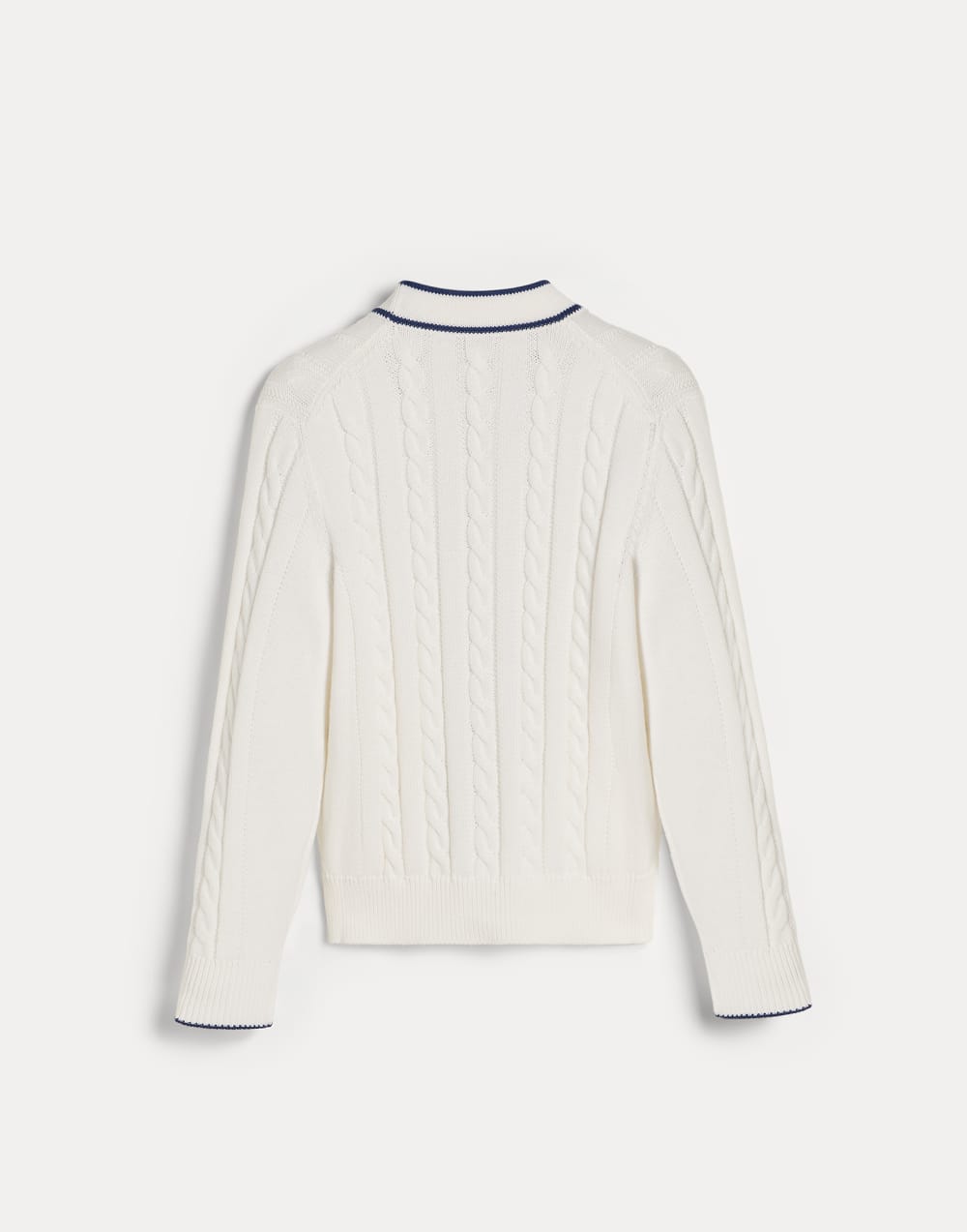 Cotton cable knit cardigan with logo White Boys - Brunello Cucinelli