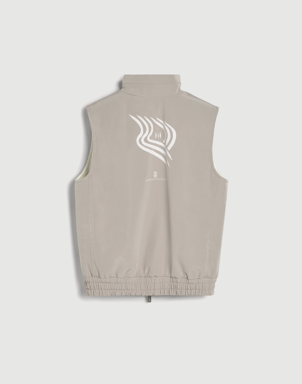 Nylon down vest Light Brown Boys - Brunello Cucinelli