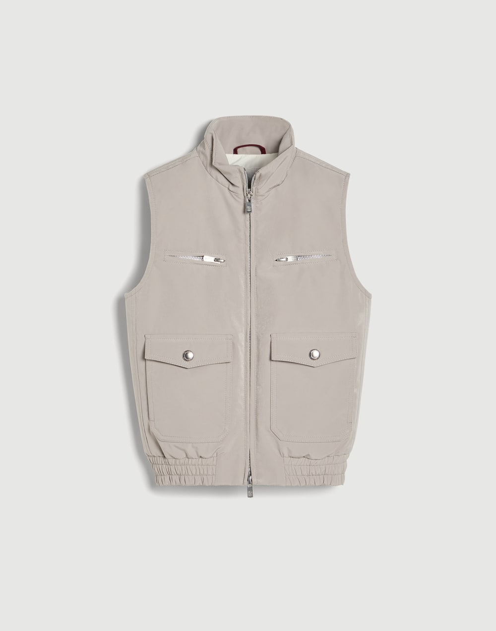 Nylon down vest Light Brown Boys - Brunello Cucinelli