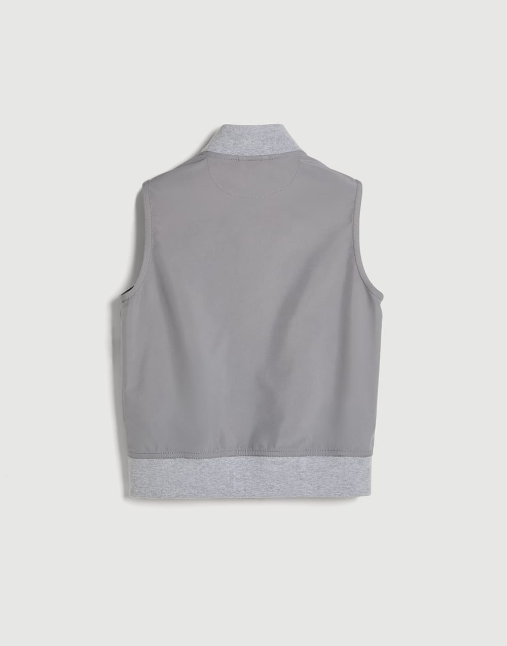 Nylon vest with logo Grey Boys - Brunello Cucinelli