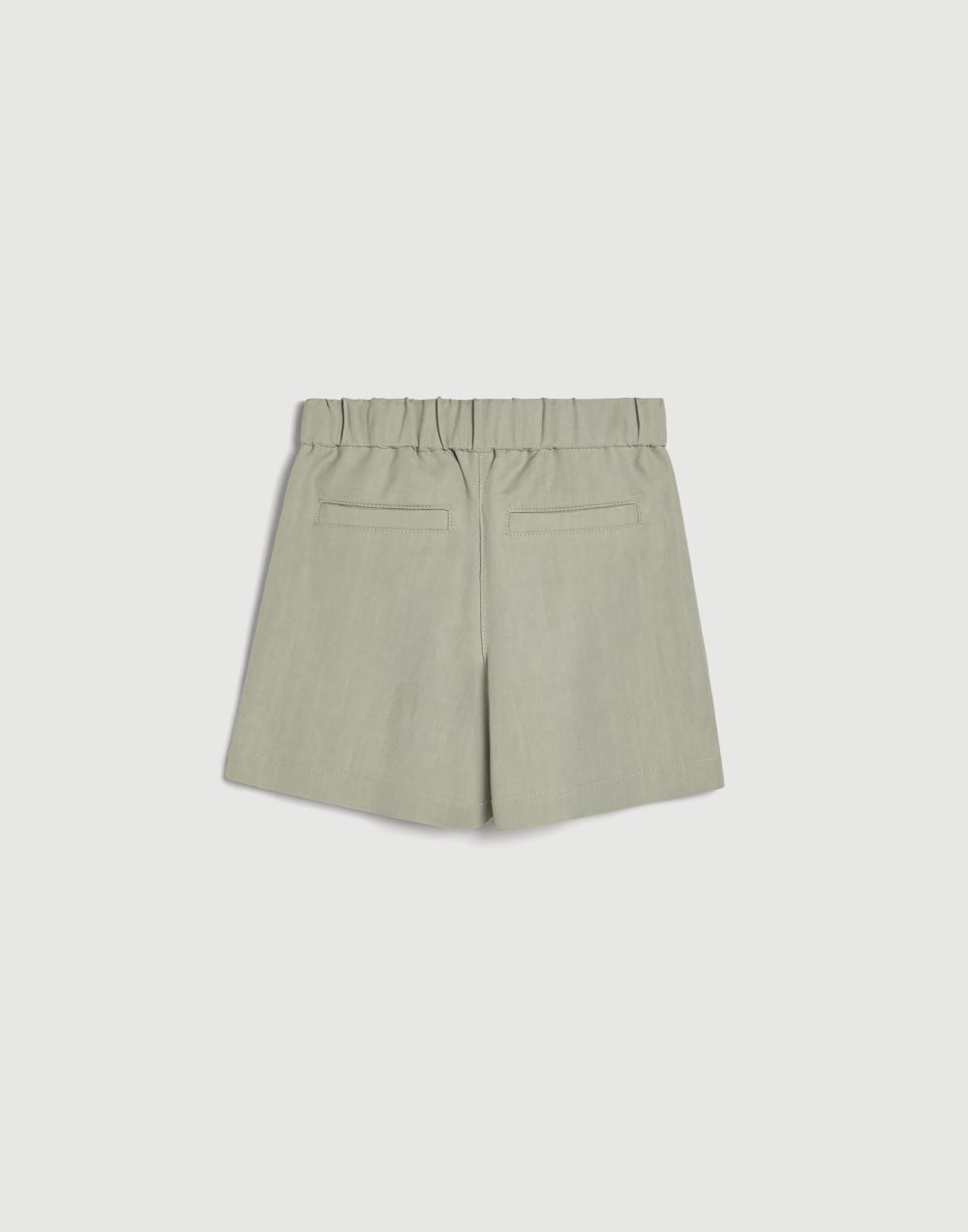 Fluid twill shorts with belt Sage Girls - Brunello Cucinelli