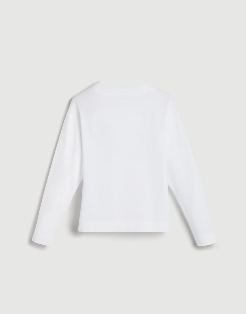 Long sleeve T-Shirt with monili White Girls - Brunello Cucinelli