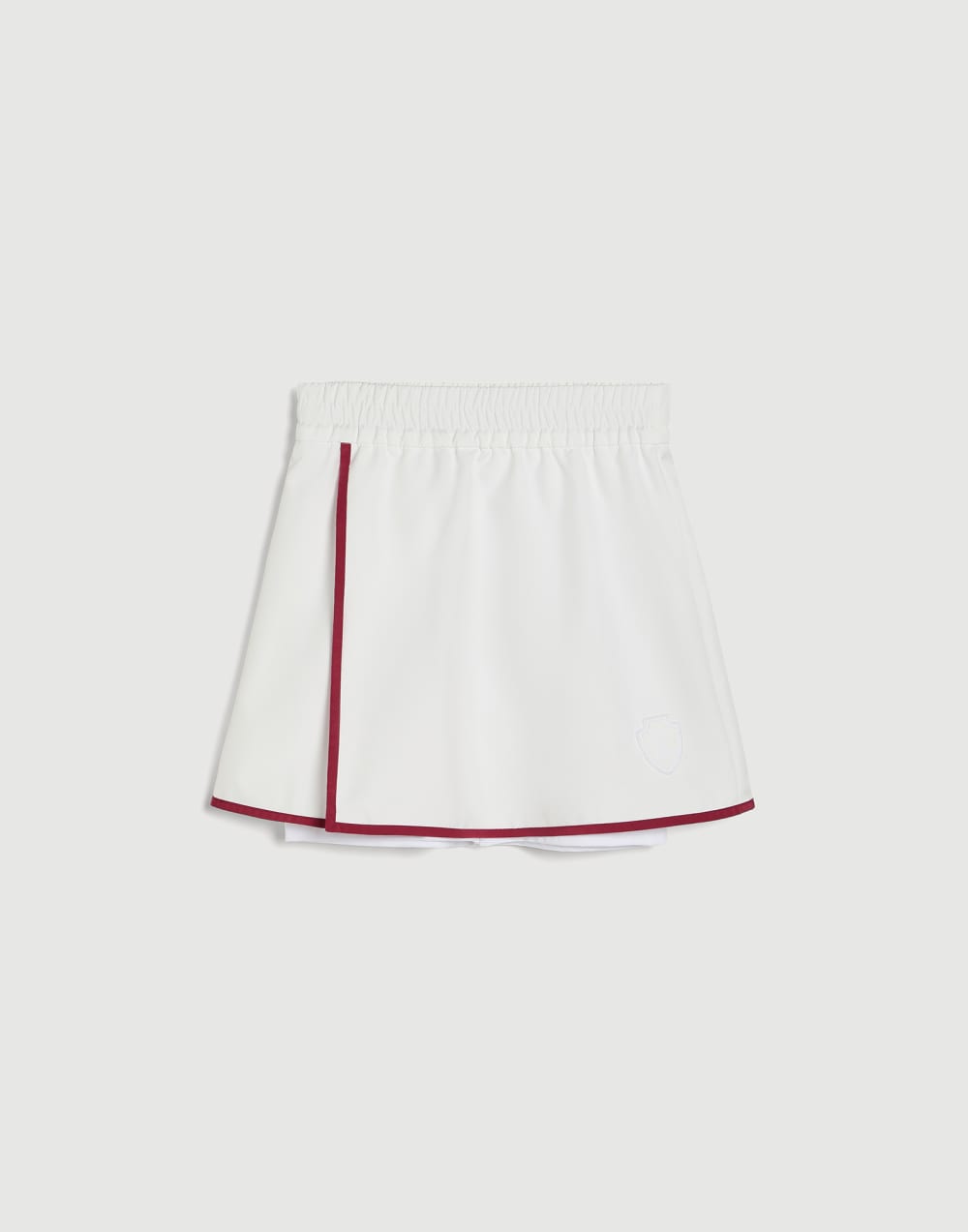 Nylon skirt with shorts and logo White Girls - Brunello Cucinelli