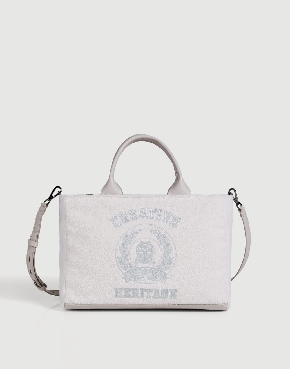 French Terry bag with embroidery Panama Girls - Brunello Cucinelli