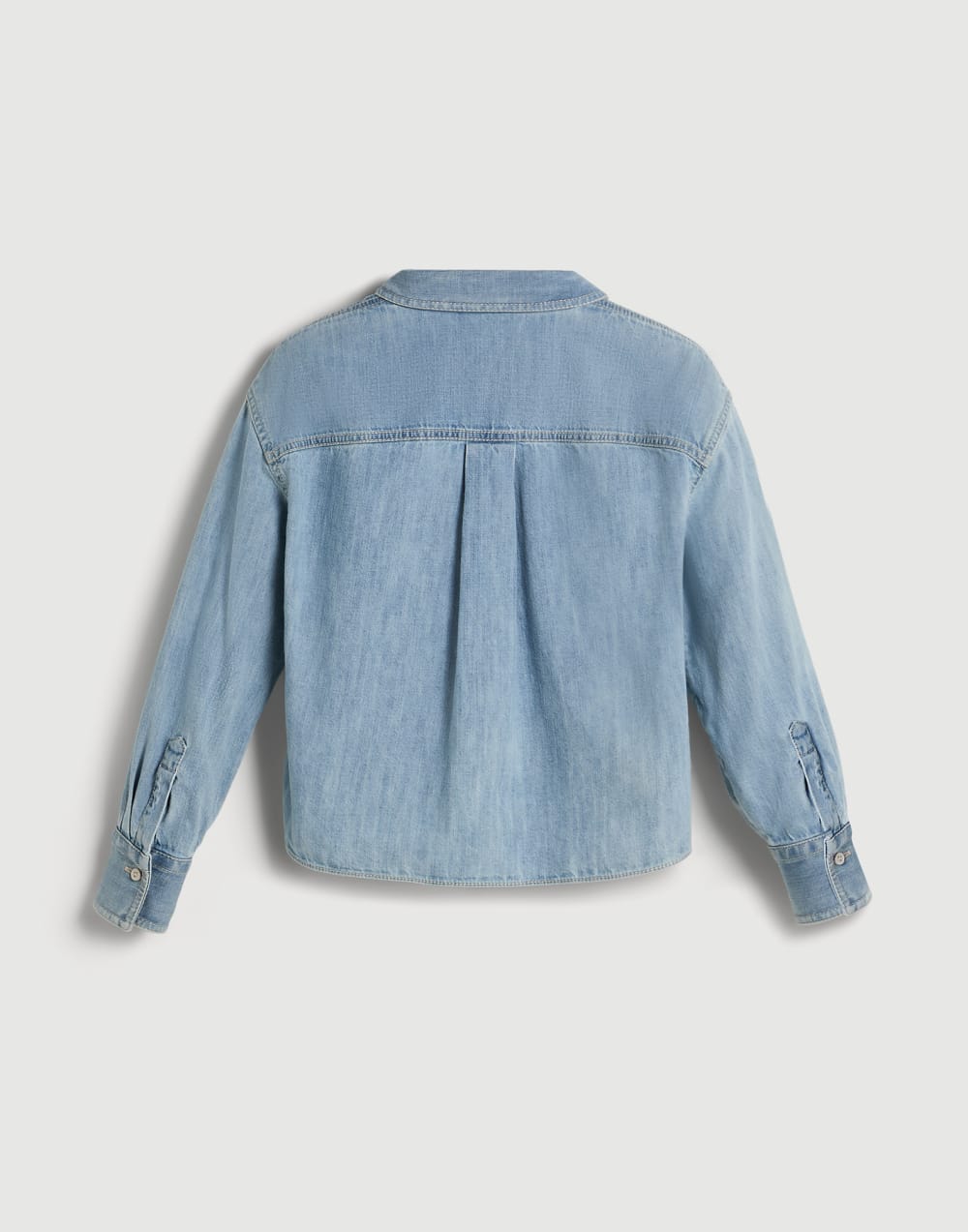 Lightweight denim shirt Light Blue Denim Girls - Brunello Cucinelli