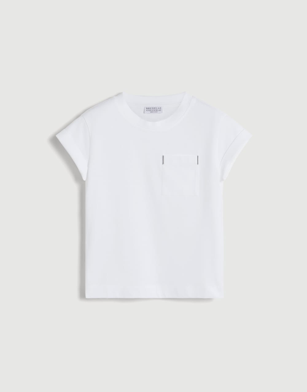 Jersey T-shirt White Girls - Brunello Cucinelli