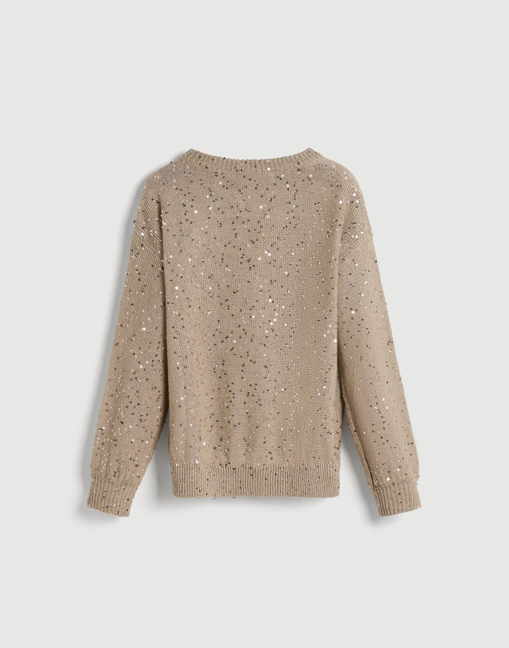 Linen and silk sweater Beige Girls - Brunello Cucinelli