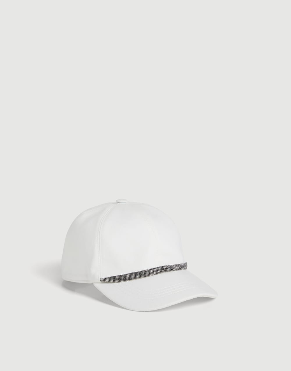 Cotton French terry baseball cap White Girls - Brunello Cucinelli