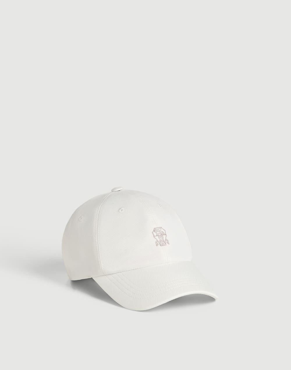 Baseballkappe aus Gabardine Schneeweiß Jungen - Brunello Cucinelli