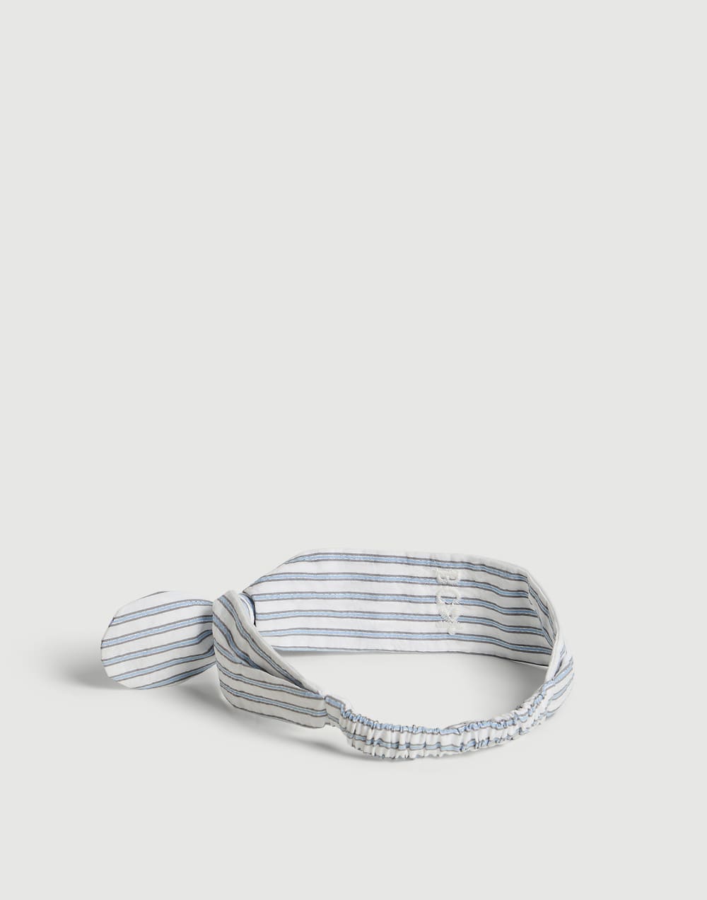 Baby Bernie cotton headband Azure Baby - Brunello Cucinelli
