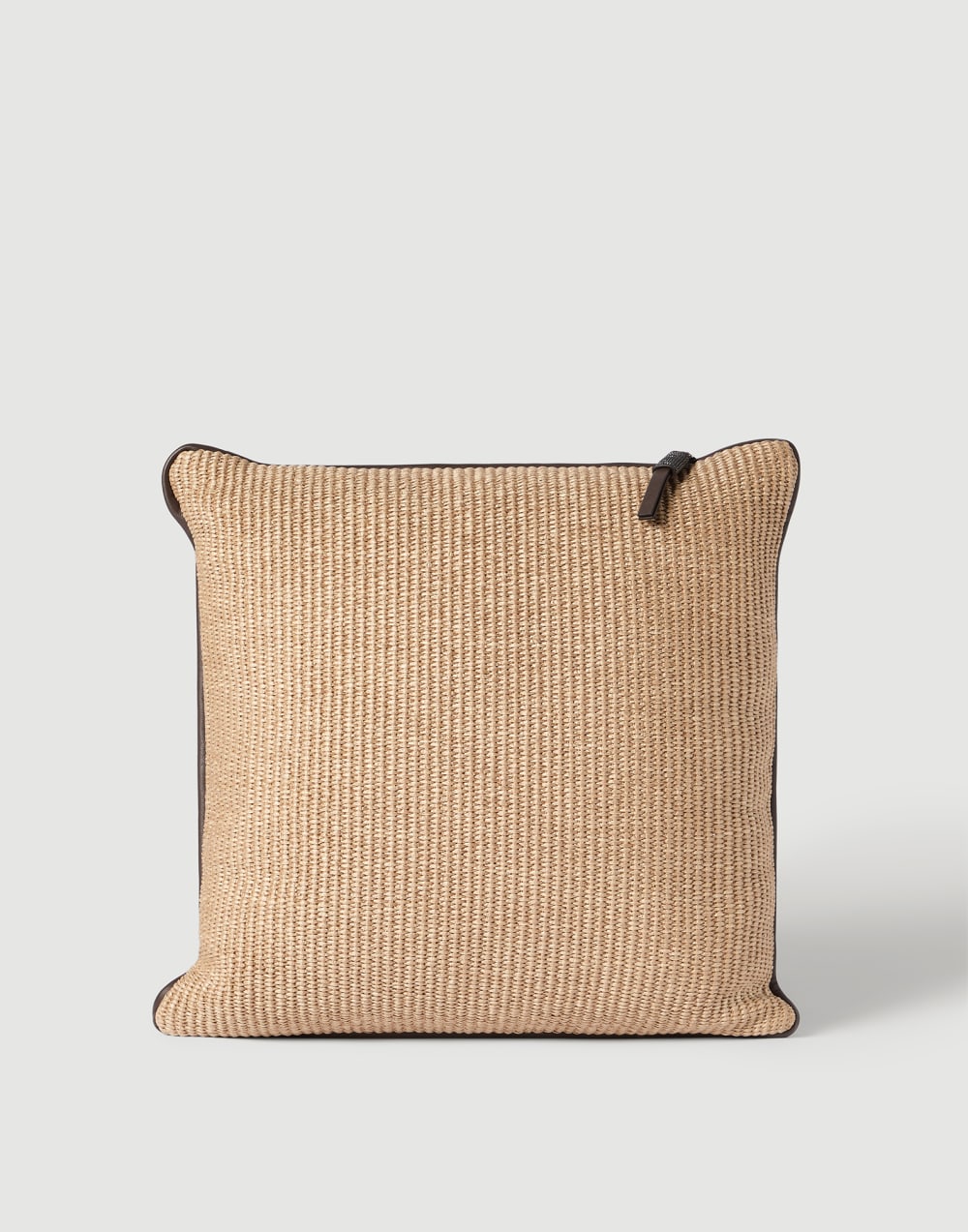 Techno raffia cushion Rope Lifestyle - Brunello Cucinelli