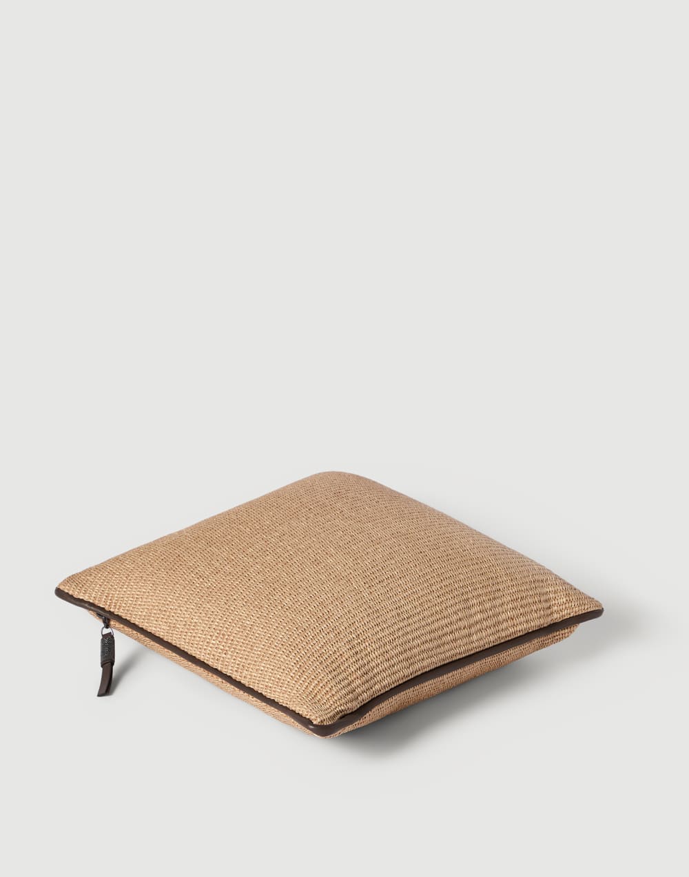 Techno raffia cushion Rope Lifestyle - Brunello Cucinelli