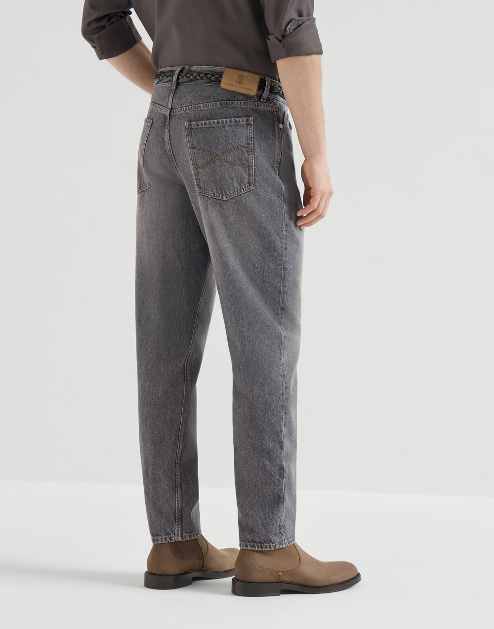 Greyscale denim trousers Medium Grey Man - Brunello Cucinelli