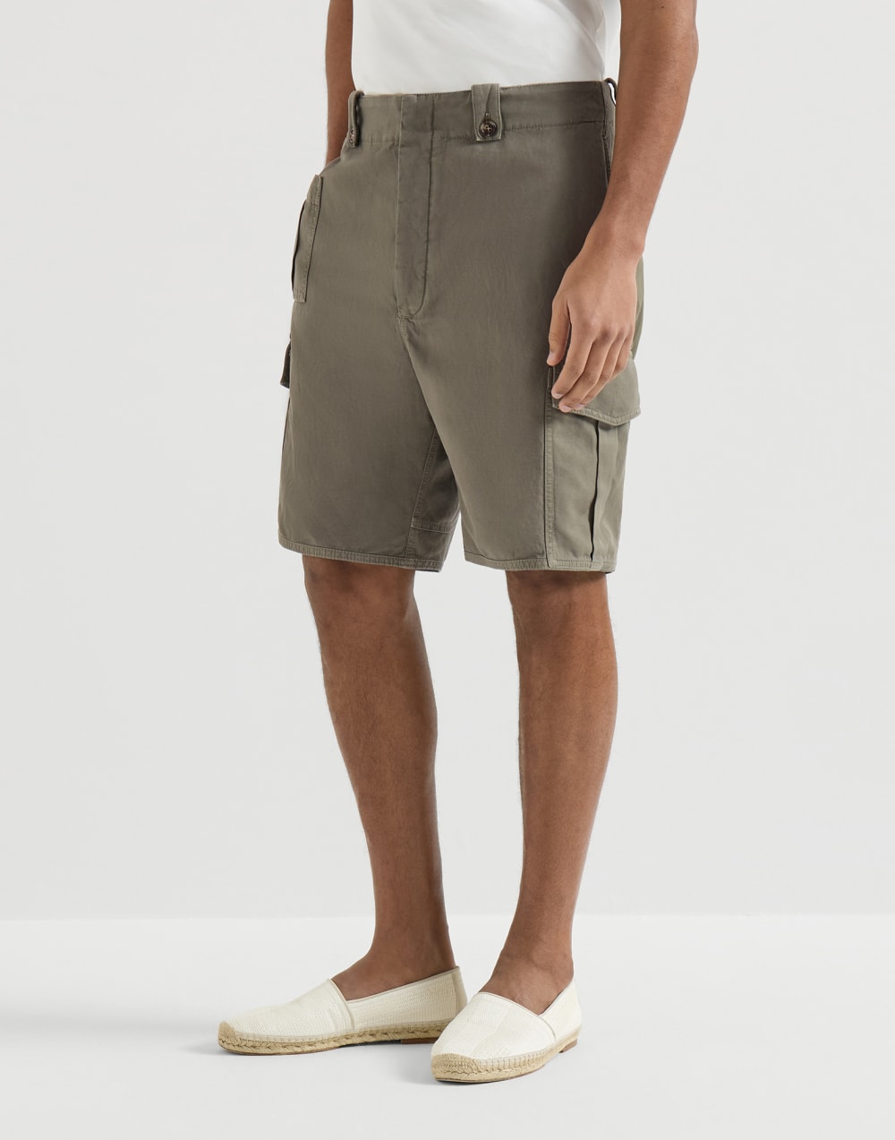 Bermuda shorts with cargo pockets Military Man - Brunello Cucinelli