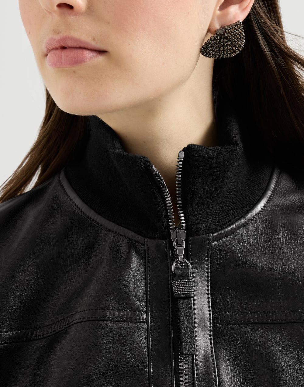 Nappa leather jacket Black Woman - Brunello Cucinelli