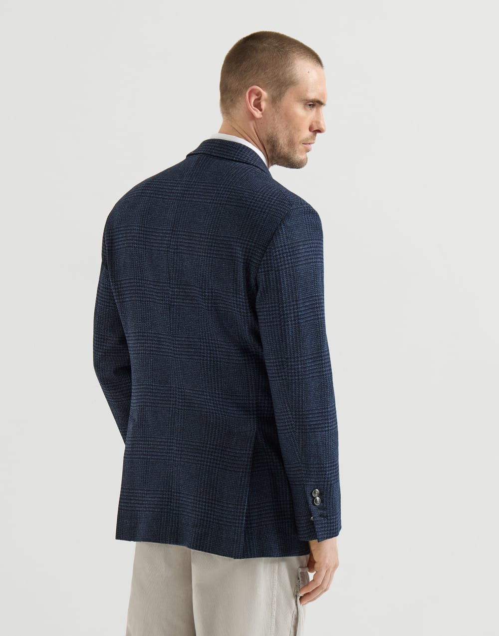 Prince of Wales Tailor blazer Blue Man - Brunello Cucinelli