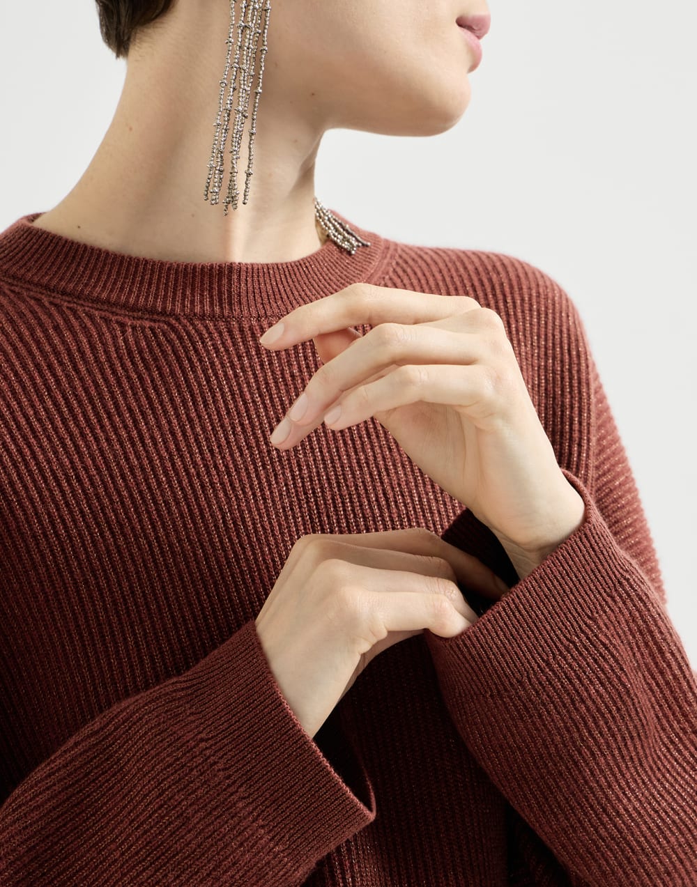 Sparkling cashmere sweater Ruby Woman - Brunello Cucinelli